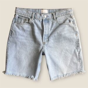 BOYISH The Bradley High Rise Relaxed Long Shorts in Sunrise Blue Wmn’s Size 28